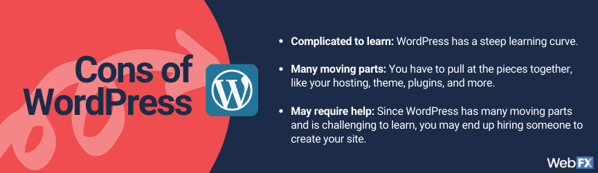 Drawbacks of using wordpress