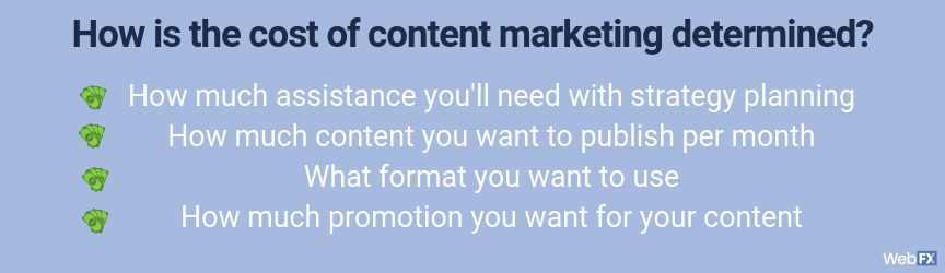 content cost determined