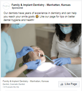 dental social media ad