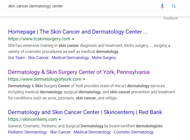 dermatology marketing seo