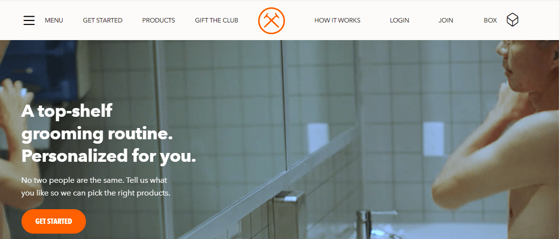 Dollar Shave Club web design