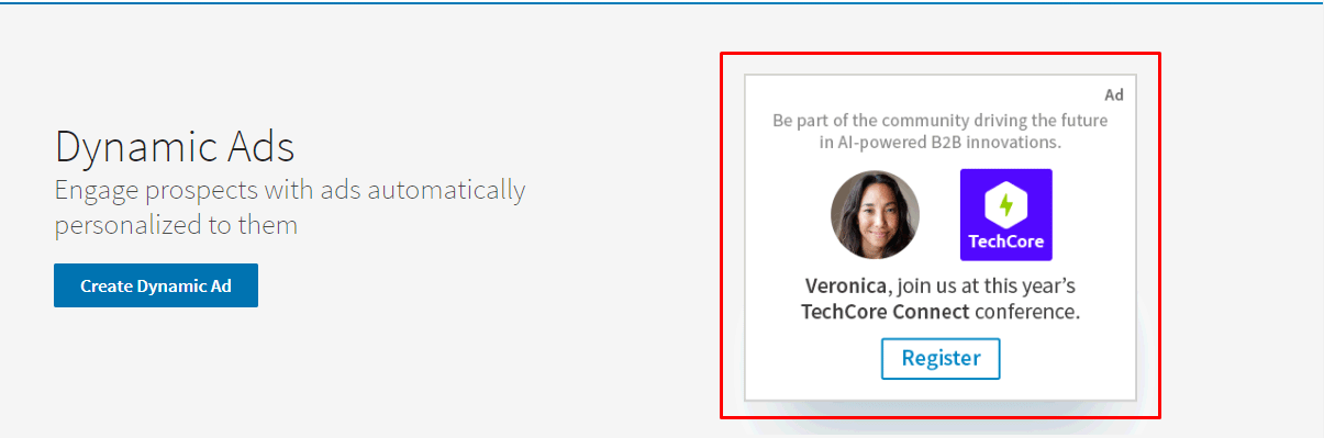 dynamic ads linkedin