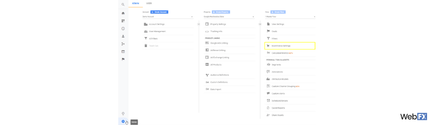 Google Analytics ecommerce tracking