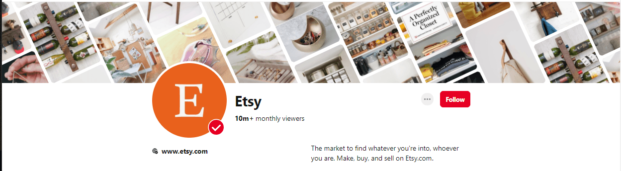 etsy pinterest profile