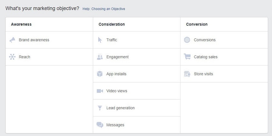 facebook ad objectives facebook ads for dentists