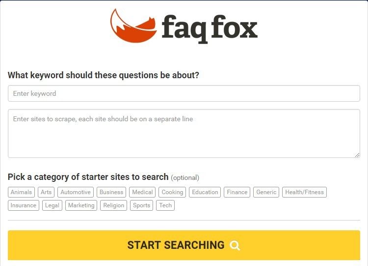 FAQ Fox for customer questions