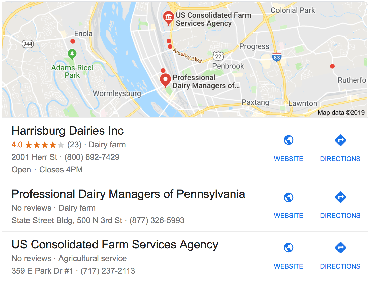 farm google my business listing