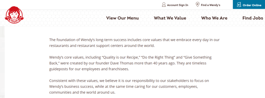 franchise mission statement image