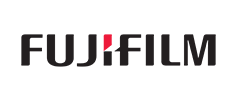 Fujifilm company logo with red dot above the letter 'i'.