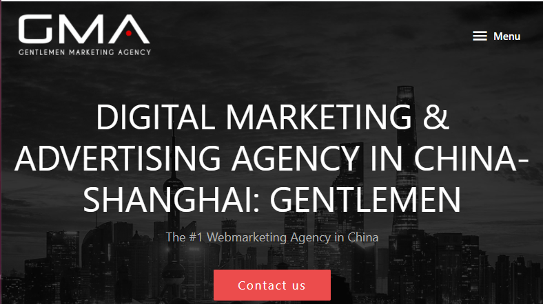 Gentlemen Marketing Agency homepage
