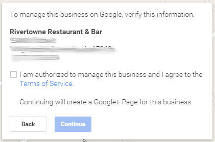 Verify your business on Google