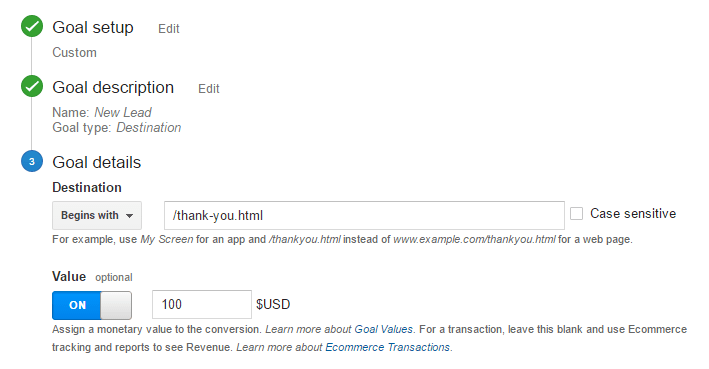 How to set up goals in Google Analytics