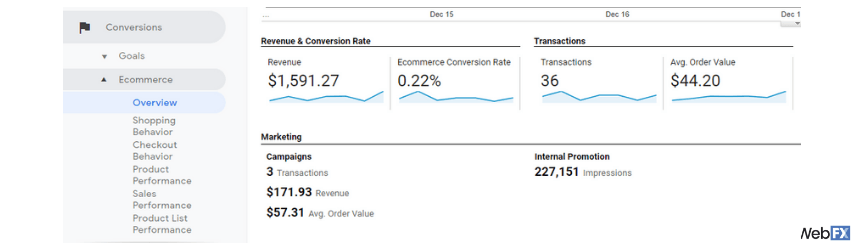 Google Analytics Ecommerce