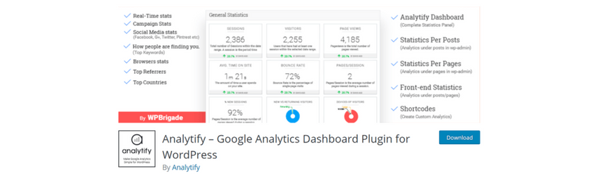 google analytics wordpress plugin analytify