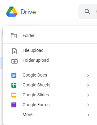 Google Drive Navigation