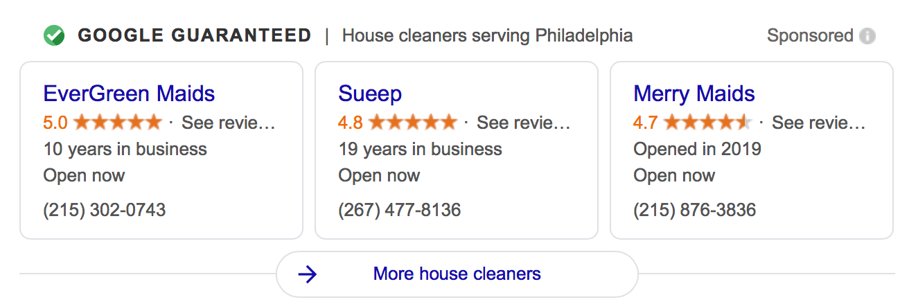 local ads for cleaning companies