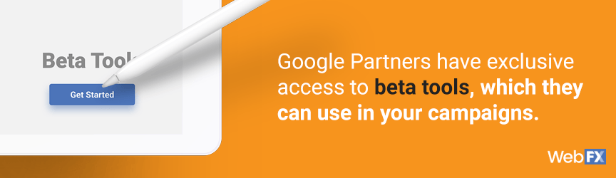 google partner agencies tools