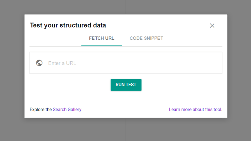 google structured data testing tool