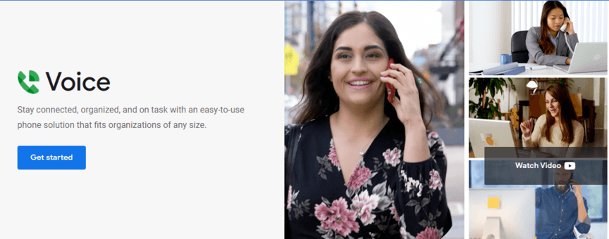 Lista definitiva de ferramentas do Google para empresas: mais de 21 ferramentas gratuitas incríveis 21 Página inicial da ferramenta Google Voice