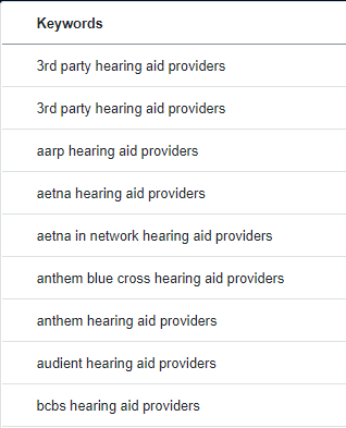 hearing aid keyword