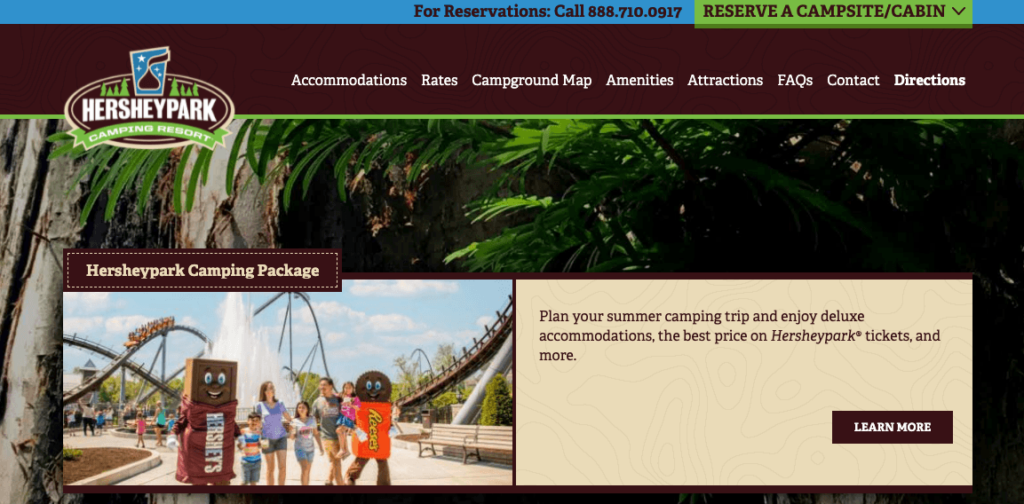 hersheypark campground website