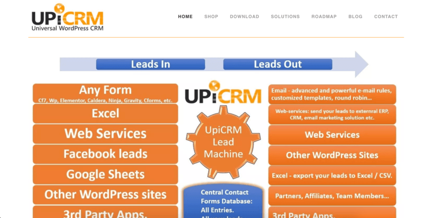 homepage for upicrm