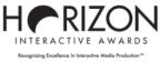 Logo of the Horizon Interactive Awards, featuring the word 'HORIZON' in uppercase letters with a stylized horizon line above, and the tagline 'Recognizing Excellence in Interactive Media Production' beneath.