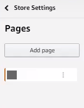 how to create amazon store add page