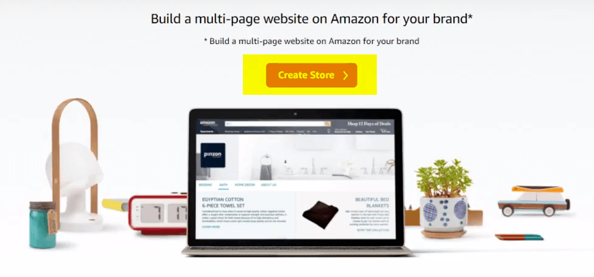 how to create amazon store