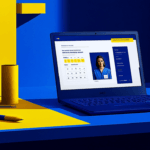 Heath Care worker on computer screen
