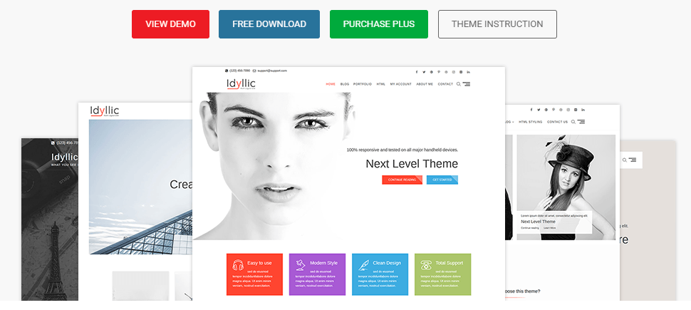 Wordpress Idyllic theme