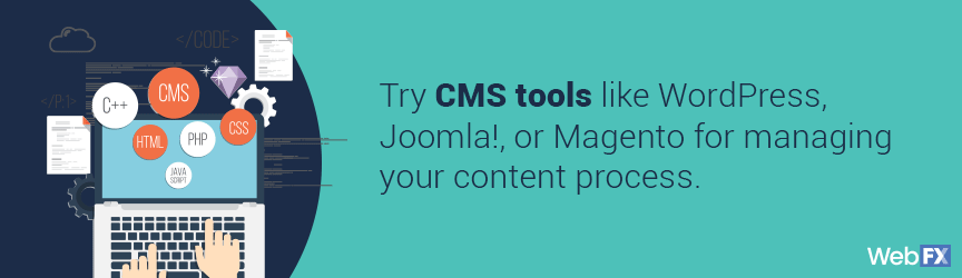 a graphic about CMS tools