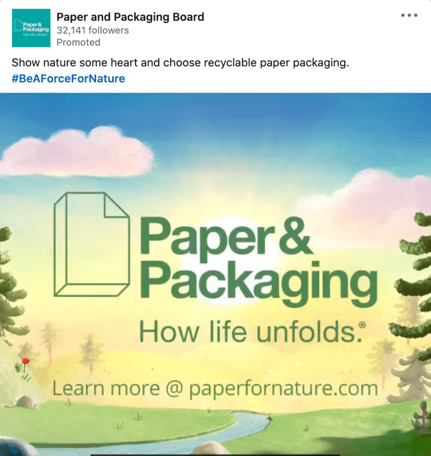 img paper and packaging board linkedin ad