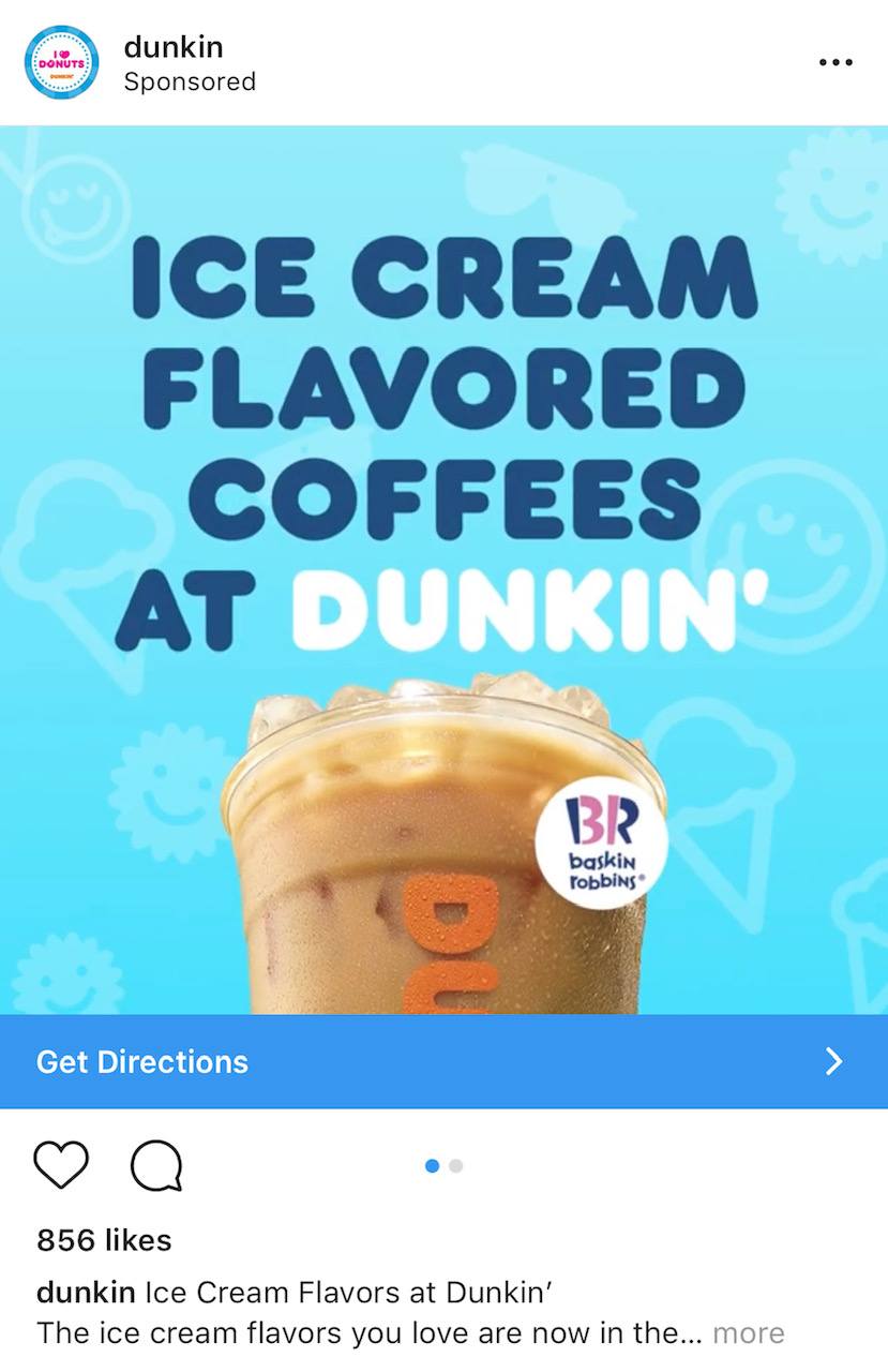 Instagram ad example