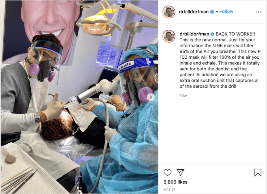 instagram dentist