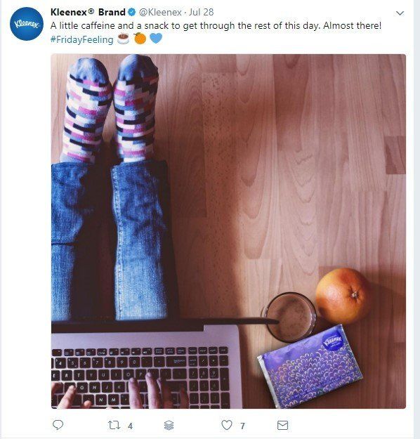 Kleenex social media example