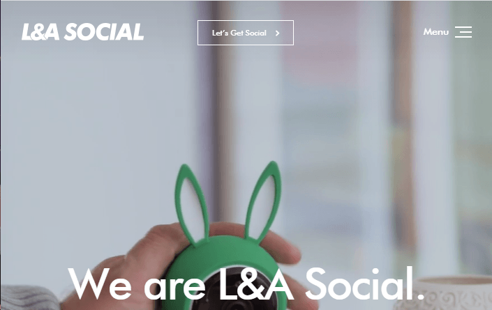 L&A Social homepage