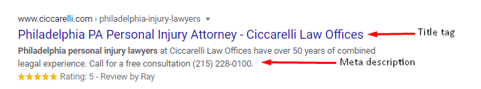 lawyer title tag meta