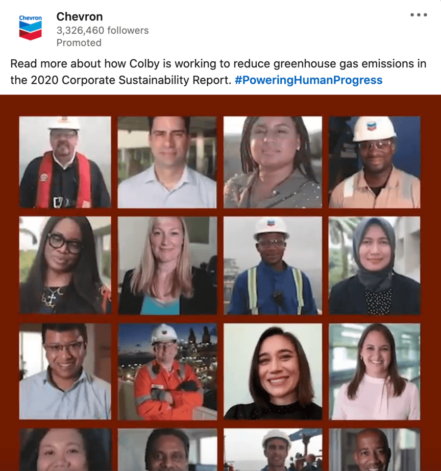 Chevron LinkedIn Ad