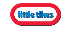 Little Tikes logo with red oval background and the brand name in stylized blue and white font.