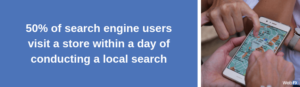 50% of SEO users are local