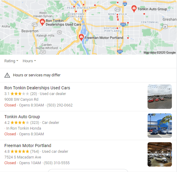 local seo 3 pack portland