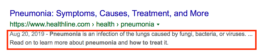 medical seo meta description