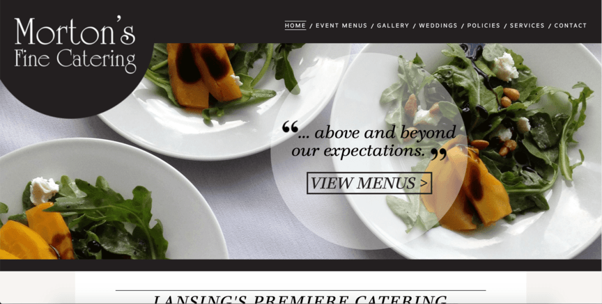mortons fine catering desktop