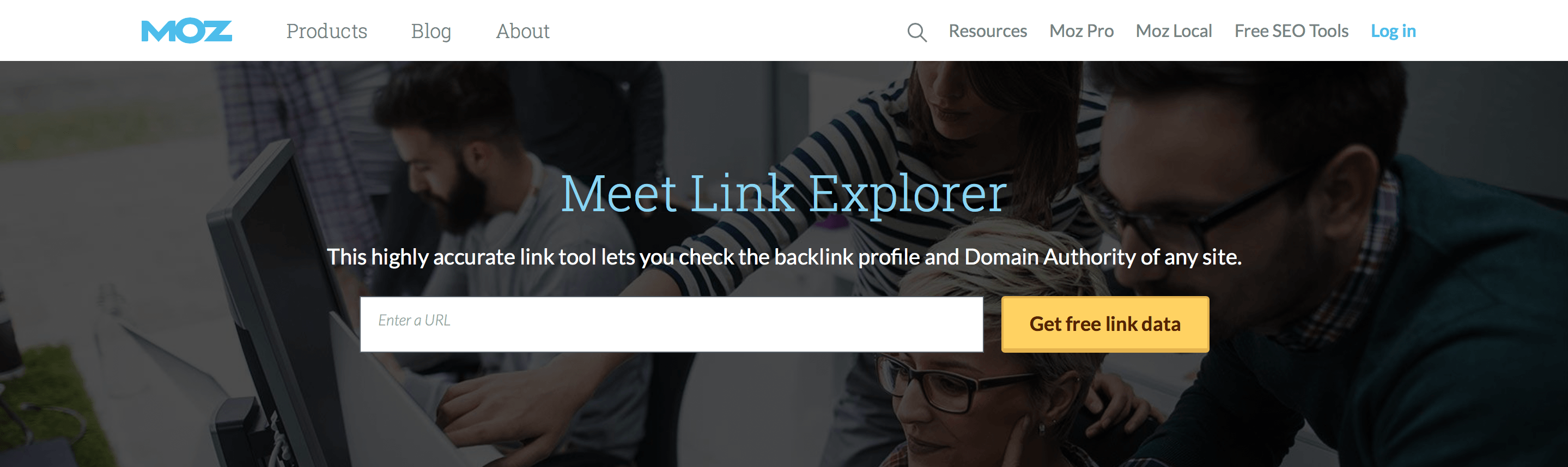 Moz link explorer backlink checker tool