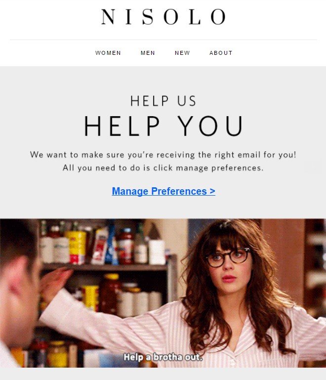 Nisolo email campaign example