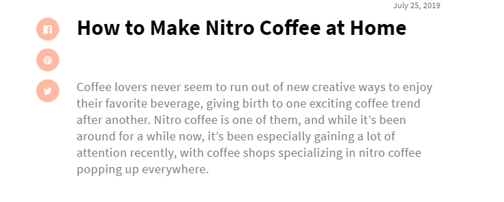 nitro coffee