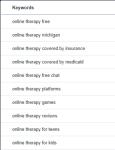 online therapy keyword research 230x300