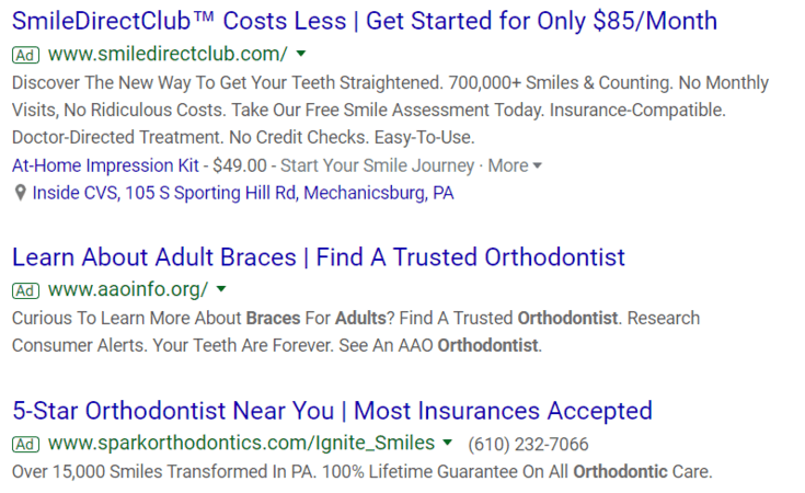 orthodontic marketing ppc