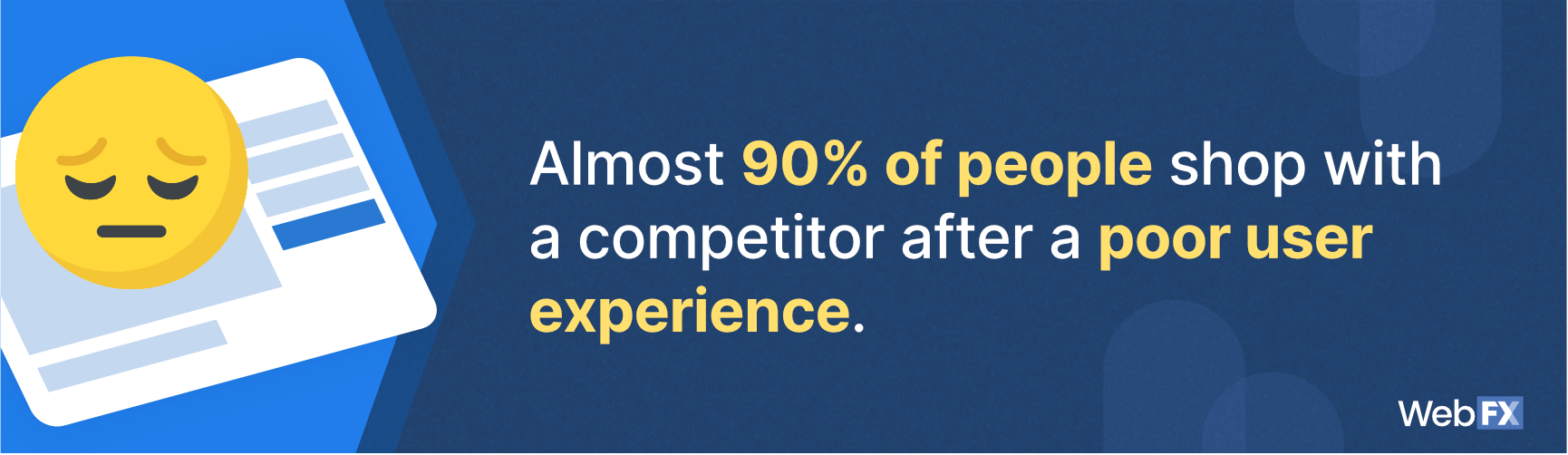 A statement on how page speed can influence user behavior